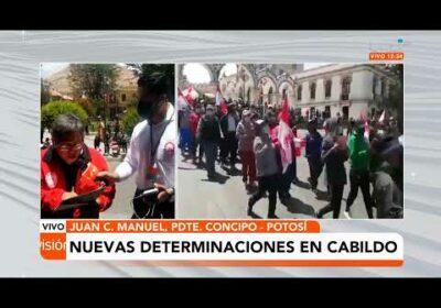 Cabildo en potosí determina dar plazo de 24 horas al Gobierno para abrogar el conjunto de leyes