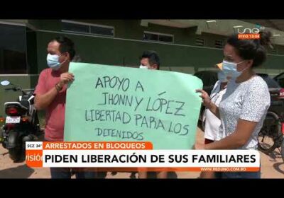 Familiares de arrestados en puntos de bloqueos exigen su liberación