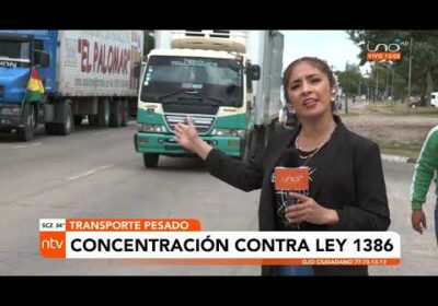 Transporte pesado marchará con caravana por el cuarto anillo y se concentrará en el Cristo Redentor