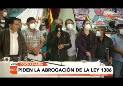 Sectores exigen abrogación de la Ley 1386 antes de iniciar el diálogo| Notivisión| Cochabamba