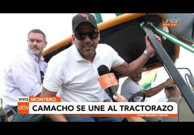 Camacho llega a Montero a brindar su apoyo al «Tractorazo»