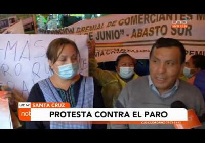 Algunos gremiales protestan en contra de la continuidad del paro multisectorial indefinido