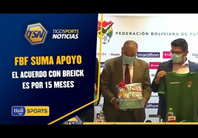 Federación boliviana de fútbol suma apoyo. El acuerdo con Breick es por 15 meses.