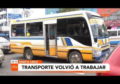 Transporte público salió a trabajar en esta media jornada de abastecimiento