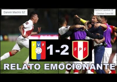 INCREIBLE NARRACION | PERU LE GANA A VENEZUELA (1-2) PERUANOS SE METEN RUMBO A QATAR 2022😱