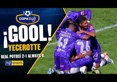 24′ ¡Gol de Real Potosí! Yecerotte con un gran cabezazo en el segundo palo.