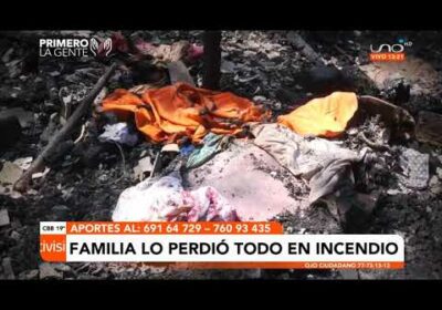 Familia de escasos recursos lo pierde todo luego de un incendio