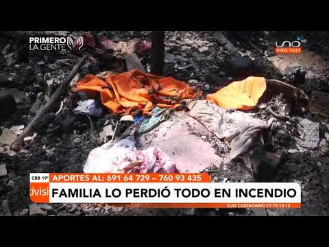 Familia de escasos recursos lo pierde todo luego de un incendio ...