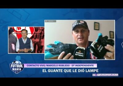 Marcelo Robledo, DT de Independiente, habla sobre el club y los guantes que le regaló Carlos Lampe.