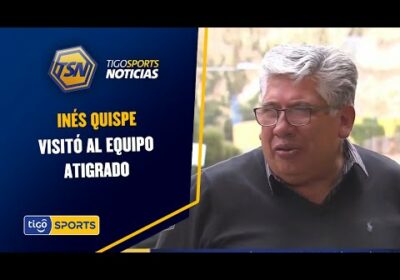 Inés Quispe visitó al equipo atigrado. El presidente Crespo no quiso referirse a las renovaciones.