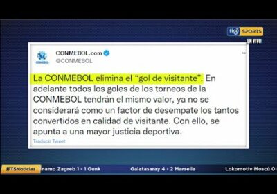 La Conmebol decidió que se eliminará el “gol de visitante”