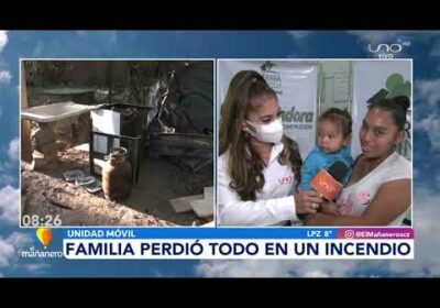 Familia perdió todo en un incendió pide ayuda económicamente