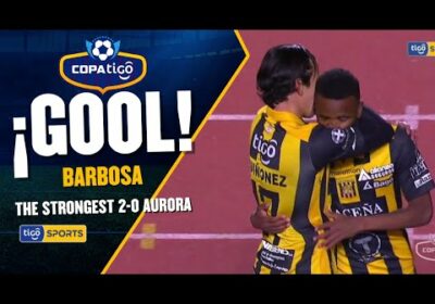 ¡Gol de The Strongest! Barbosa nunca se rindió y en una muestra de carácter anota el segundo gol