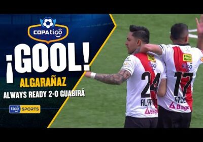 ¡Gol de Always Ready! Algarañaz capitalizó un gran centro rasante de Flores para ampliar la ventaja.