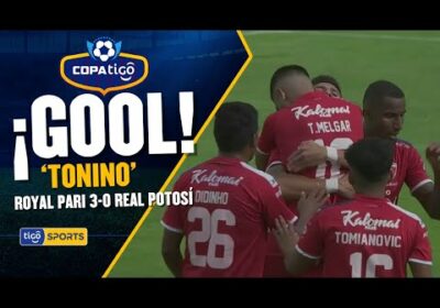 Gol de Royal Pari! ‘Tonino’ Melgar con un disparo desde el borde del área marca el tercer grito