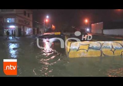 Avenida Blanco Galindo afectada por desborde de torrentera| Cochabamba| Notivisión