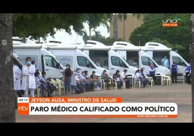 Auza califica de político el paro del sector salud en apoyo a Calvo