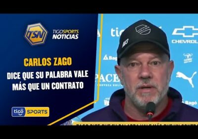 Carlos Zago dice que su palabra vale más que un contrato.