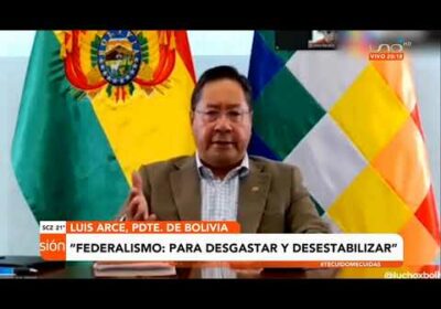 Luis Arce habló sobre federalismo y señaló las intenciones de la oposición con la propuesta