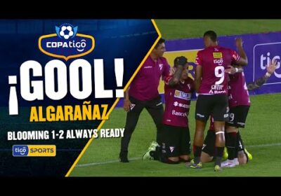 ¡Gol de Always Ready! Algarañaz aprovechó un gran pase en profundidad de Enoumba para definir