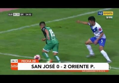 Fecha 28: Oriente Petrolero derrota 2 – 0 a San José