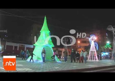 Encendido de luces navideñas en la avenida Suecia| Cochabamba| Notivisión