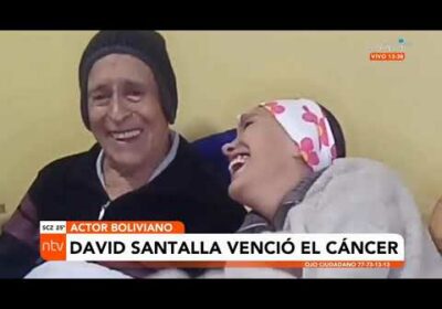 El reconocido actor David Santalla venció al cáncer, así lo anunció en una presentación en Sucre