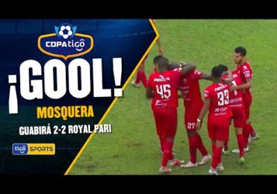 ¡Gol de Guabirá! Mosquera aprovechó un cabezazo desviado de Peredo para cambiar la trayectoria