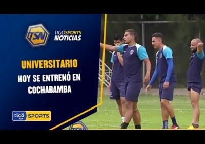 Universitario hoy se entrenó en Cochabamba. Quieren sorprender a Vinto en la primera final.