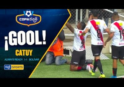 #CopaTigo🏆Catuy con un tremendo zurdazo iguala el marcador.