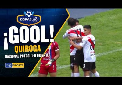 ¡Gol de Nacional Potosí! Quiroga definió de primera y venció a Quiñonez tras un pase de la izquierda