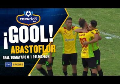 18′ ¡Gol de Palmaflor! Abastoflor no perdonó y definió cruzado de gran manera para marcar el primero