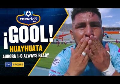 ¡Gol de Aurora! Huayhuata aprovechó un rebote para definir por encima de todos y poner en ventaja