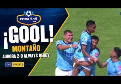 ¡Gol de Aurora! Montaño con un buen disparo anota el segundo tanto del cotejo