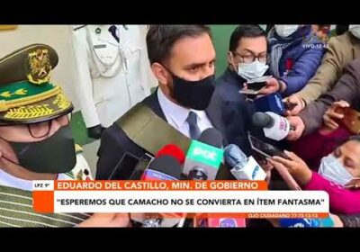 Del Castillo: «Esperemos que Camacho no se convierta en un ítems fantasmas que cobra a fin de mes»