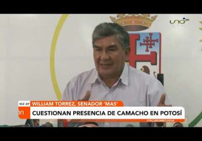 MAS critica viaje de Camacho a Potosí para participar de la cumbre convocada por Comcipo