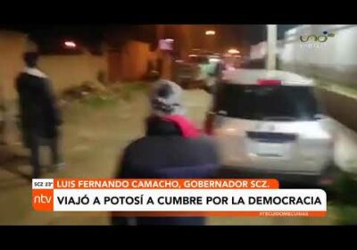 Camacho viajó a Potosí para participar de la Cumbre por la «Libertad y la Democracia»