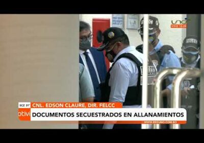 Felcc informa de los allanamientos realizados a cooperativas y de la documentación secuestrada