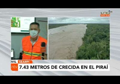 Lluvias provocan crecida histórica del río Piraí