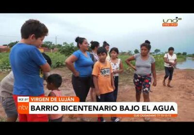 Calles convertidas en ríos por contantes lluvias en Santa Cruz