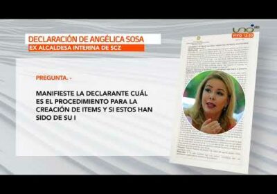 Declaraciones de Angélica Sosa por caso de supuestos ítems fantasmas durante su gestión municipal