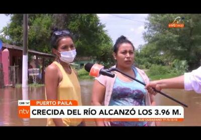 Desborde de río afecta a decenas de familias en Puerto Pailas