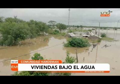 Sembradíos afectados y casas bajo el agua en la comunidad Handerman a causa de las lluvias