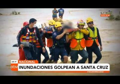 Inundaciones golpean Santa Cruz