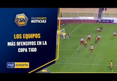 Los equipos más ofensivos en la Copa Tigo. En primer lugar, está The Strongest con 535 ataques