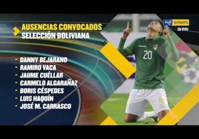 Estos son los convocados de Bolivia para las eliminatorias Qatar 2022.