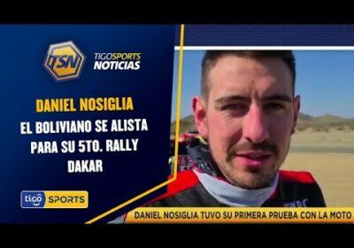 Daniel Nosiglia tuvo su primera prueba con la moto. El boliviano se alista para su 5to. Rally Dakar.