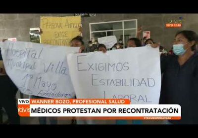 Médicos protestan por recontratación