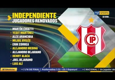 Estos son los jugadores renovados de Independiente.