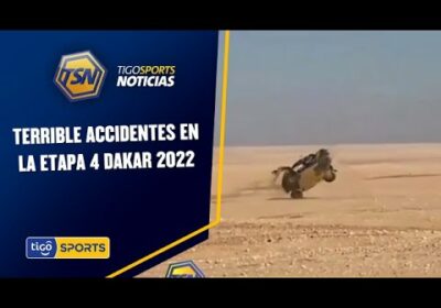 Terrible accidentes en la etapa 4 Dakar 2022. Vanagas y Chicherit abandonaron después de dar vueltas